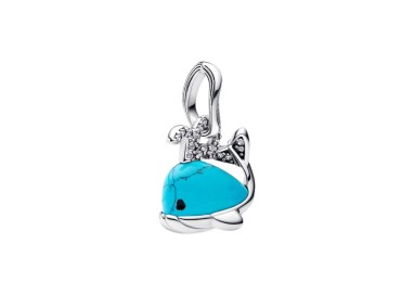 CHARM COLGANTE BALLENA COLOR TURQUESA