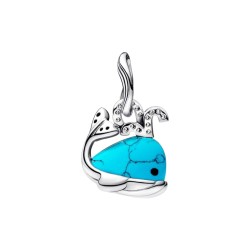 CHARM COLGANTE BALLENA COLOR TURQUESA