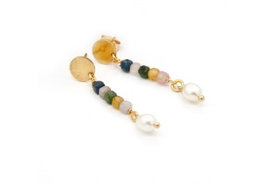 PENDIENTES TURMALINA NATURAL