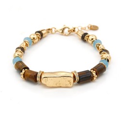 PULSERA ETNIA PIEDRAS NATURALES