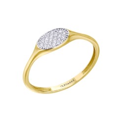 SELLO ORO AMARILLO Y DIAMANTES 0.10 CT