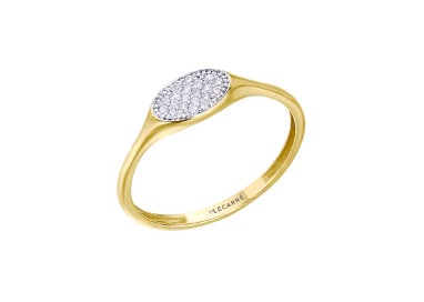 SELLO ORO AMARILLO Y DIAMANTES 0.10 CT