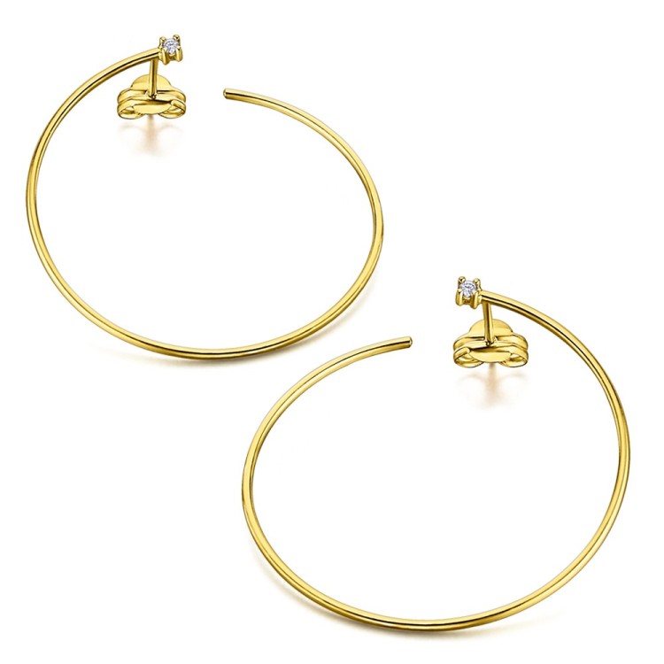 AROS DE ORO Y BRILLANTES 0,022 KL