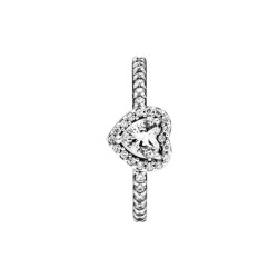 ANILLO CORAZÓN EN RELIEVE