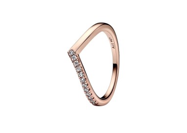 ANILLO DESEO ROSA MITAD BRILLANTE