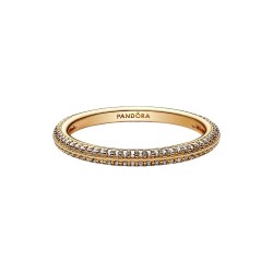 ANILLO PANDORA EN PAVÉ BAÑO ORO