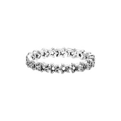 ANILLO BANDA DE ESTRELLAS ASIMÉTRICAS
