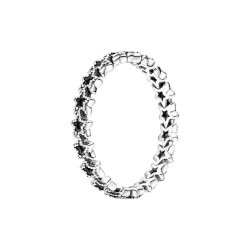 ANILLO BANDA DE ESTRELLAS ASIMÉTRICAS