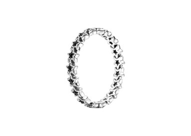 ANILLO BANDA DE ESTRELLAS ASIMÉTRICAS