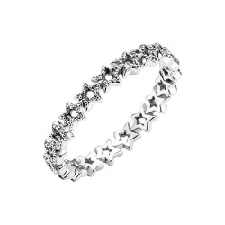 ANILLO BANDA DE ESTRELLAS ASIMÉTRICAS