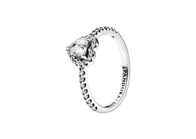 ANILLO CORAZÓN EN RELIEVE