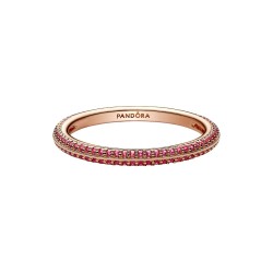 ANILLO PANDORA ME ROJO Y PAVÉ