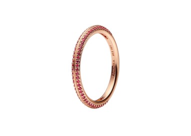 ANILLO PANDORA ME ROJO Y PAVÉ