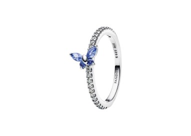 ANILLO MARIPOSA AZUL BRILLANTE
