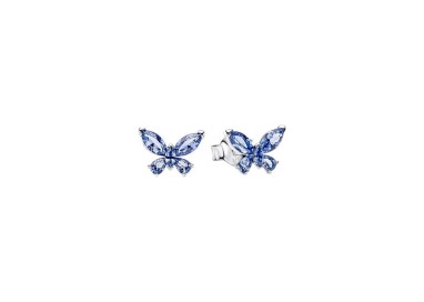 PENDIENTES DE BOTÓN MARIPOSA
