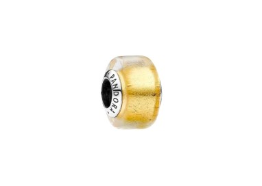 CHARM MINI PANDORA CRISTAL DORADO MURANO