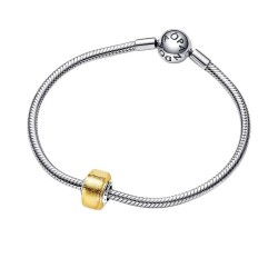 CHARM MINI PANDORA CRISTAL DORADO MURANO
