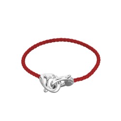 PULSERA DE CUERO ROJO