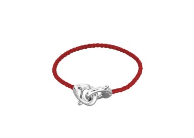 PULSERA DE CUERO ROJO
