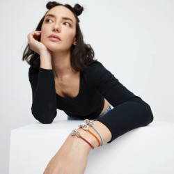 PULSERA DE CUERO ROJO