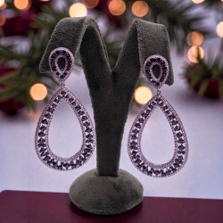 PENDIENTES DIAMANTES BLACK AND WHITE