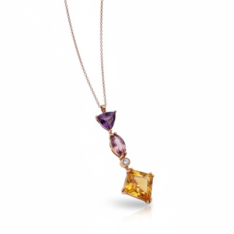 COLGANTE TRILLON PIEDRAS Y BRILLANTES