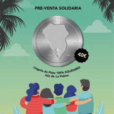 Lingote de plata solidario La Palma