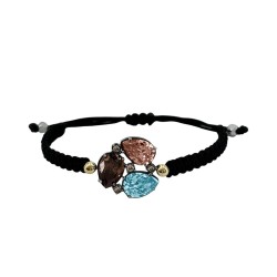 PULSERA MACRAMÉ SAMBA CON CIRCONITAS