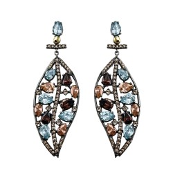 PENDIENTES LARGOS SAMBA CON CIRCONITAS