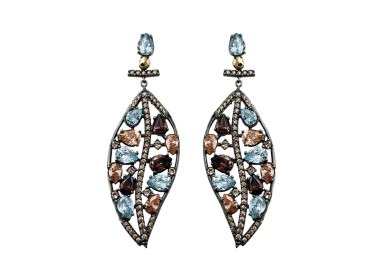 PENDIENTES LARGOS SAMBA CON CIRCONITAS