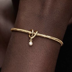 CHARM PANDORA CORAZÓN ENVUELTO