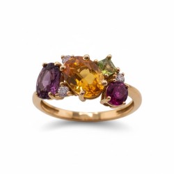 ANILLO ORO CITRINO