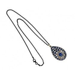 COLLAR SHEREZADE DE PLATA Y ORO LAMINADO