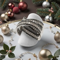 ANILLO DE BRILLANTES BLACK & WHITE