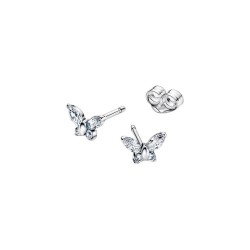 PENDIENTES DE BOTÓN MARIPOSA