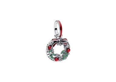 CHARM COLGANTE DOBLE CORONA NAVIDEÑA