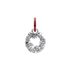 CHARM COLGANTE DOBLE CORONA NAVIDEÑA