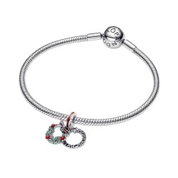 CHARM COLGANTE DOBLE CORONA NAVIDEÑA
