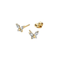 PENDIENTES DE BOTÓN MARIPOSA