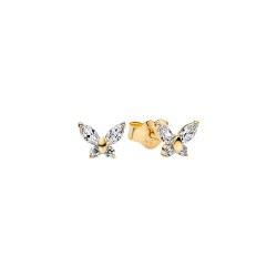 PENDIENTES DE BOTÓN MARIPOSA