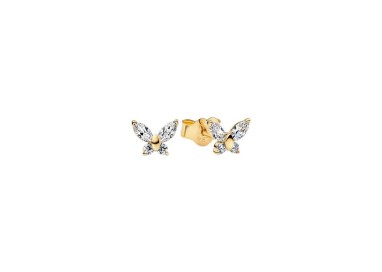 PENDIENTES DE BOTÓN MARIPOSA