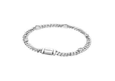 PULSERA DE CADENA CUBANA CORAZÓN