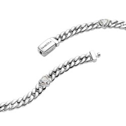 PULSERA DE CADENA CUBANA CORAZÓN