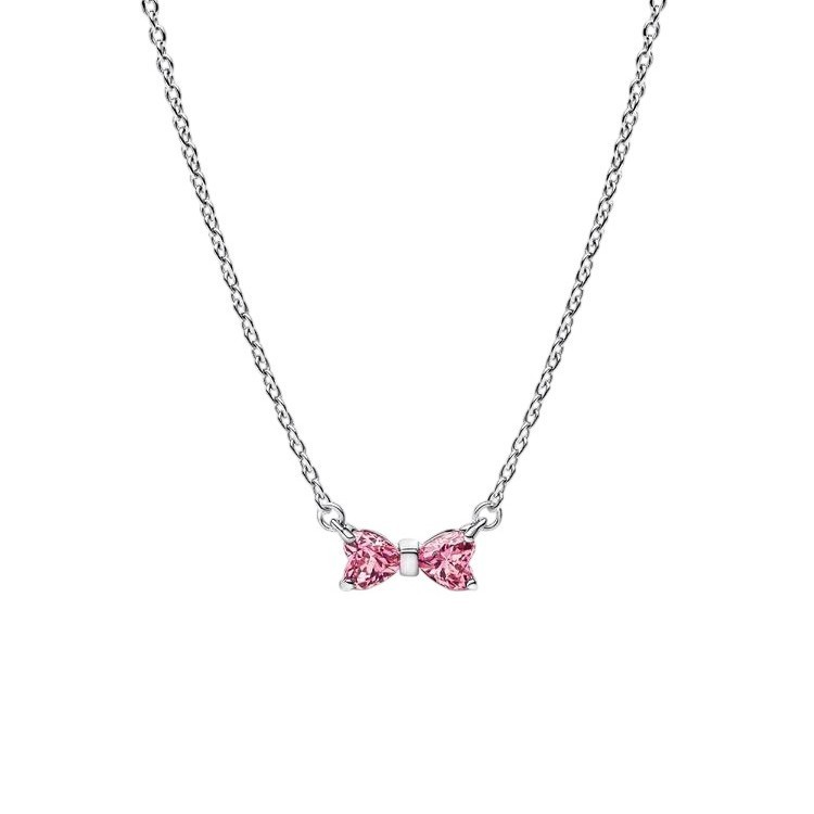 COLLAR LAZO ROSA