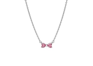 COLLAR LAZO ROSA