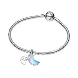 CHARM COLGANTE DOBLE LUNA CRECIENTE