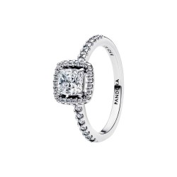 ANILLO HALO CUADRADO BRILLANTE