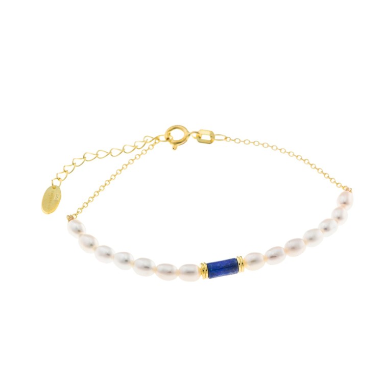 PULSERA PLATA CHAPADO DORADO
