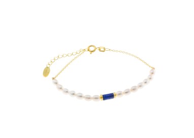 PULSERA PLATA CHAPADO DORADO