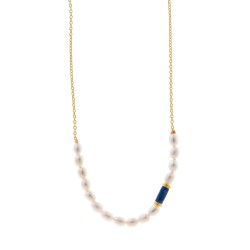 COLLAR PLATA CHAPADO DORADO